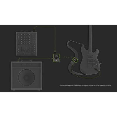 NUX - B-8 Wireless 2.4 GHz professional wireless system för instrument - Musik Utan Gränser 