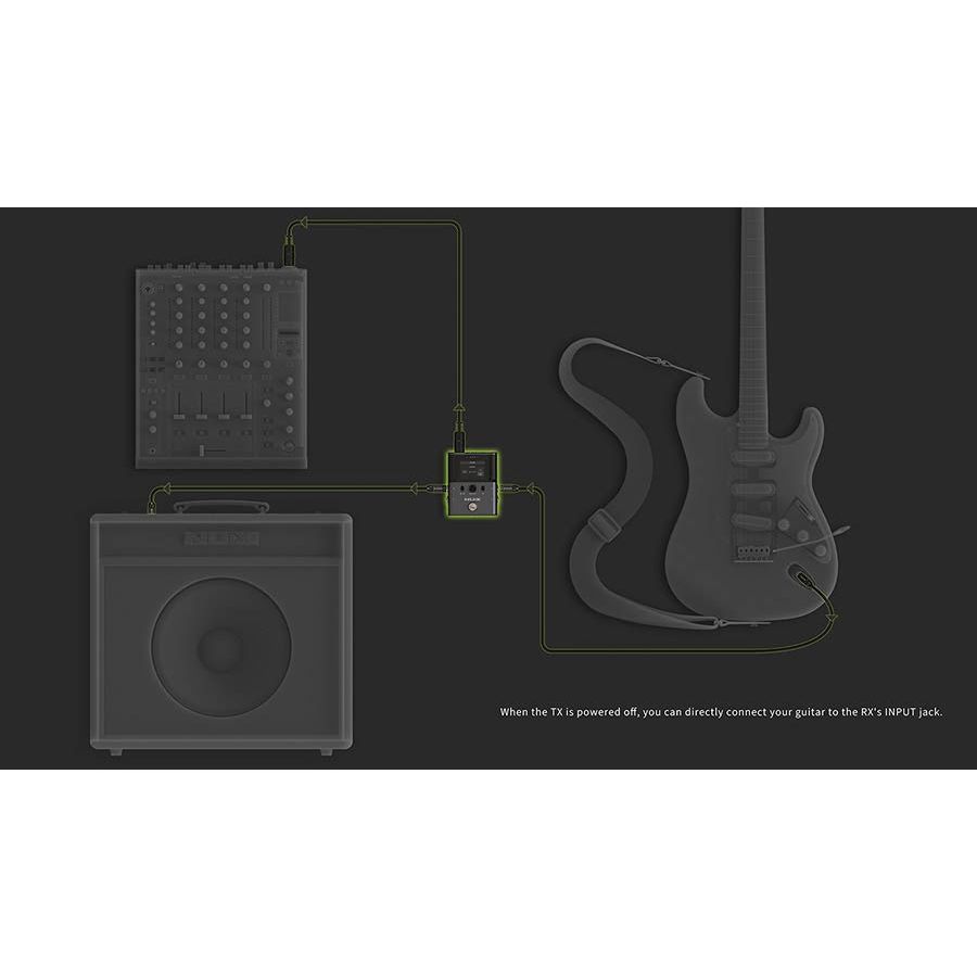 NUX - B-8 Wireless 2.4 GHz professional wireless system för instrument - Musik Utan Gränser 