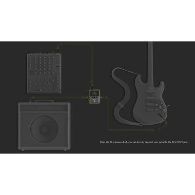 NUX - B-8 Wireless 2.4 GHz professional wireless system för instrument - Musik Utan Gränser 