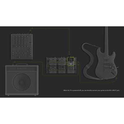 NUX - B-8 Wireless 2.4 GHz professional wireless system för instrument - Musik Utan Gränser 