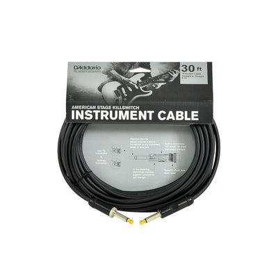 D'Addario - PW-AMSK-30 Instrumentkabel 9m. med kill switch - Musik Utan Gränser 