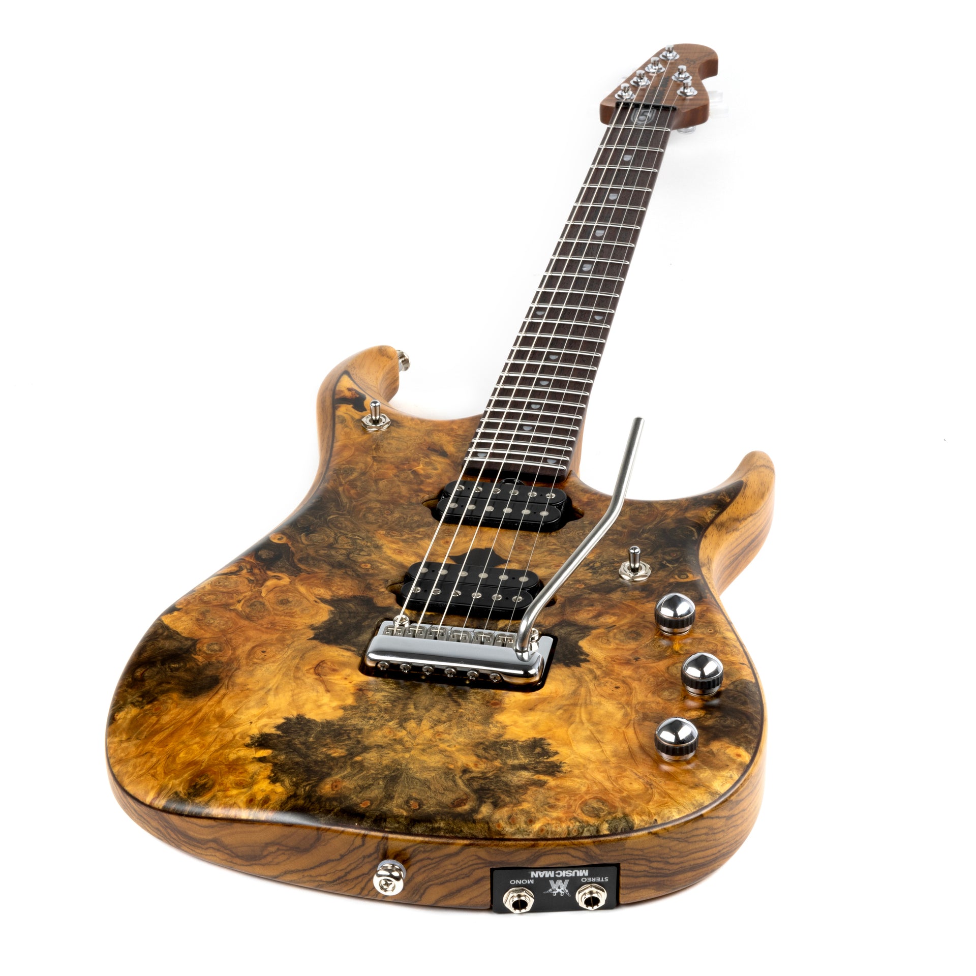 Ernie Ball Music Man - BFR JP15 Butterscotch Burl - Musik Utan Gränser 