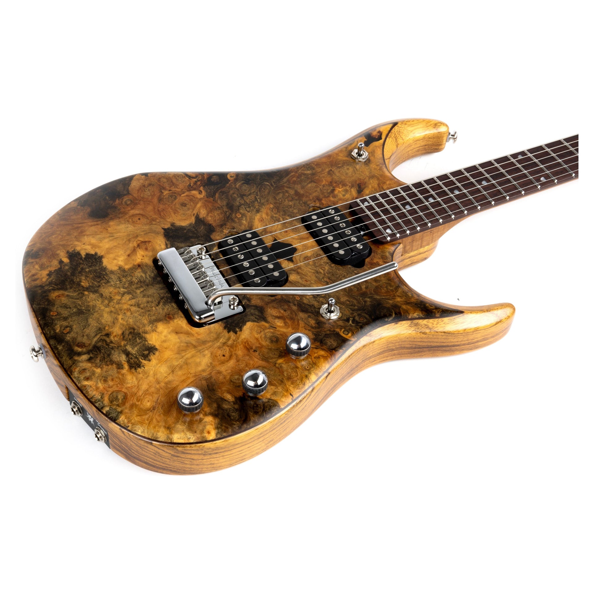 Ernie Ball Music Man - BFR JP15 Butterscotch Burl - Musik Utan Gränser 