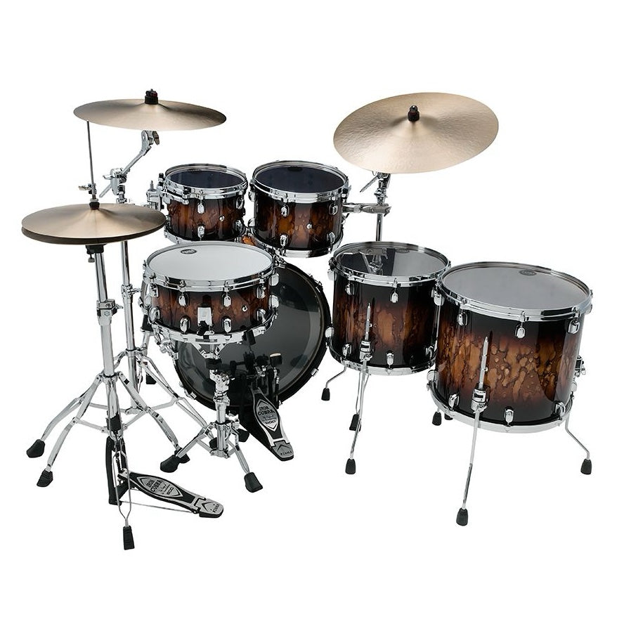 WBS52RZS-MBR Starclassic Walnut/Birch 5-shellkit lackerade i Molten Brown Burst