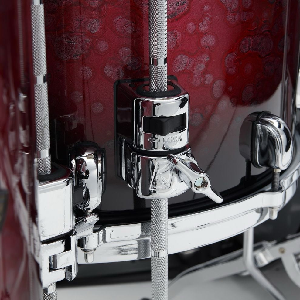 WBS52RZS-MDR Starclassic Walnut/Birch 5-shellkit lackerade i Molten Dark Raspberry Fade