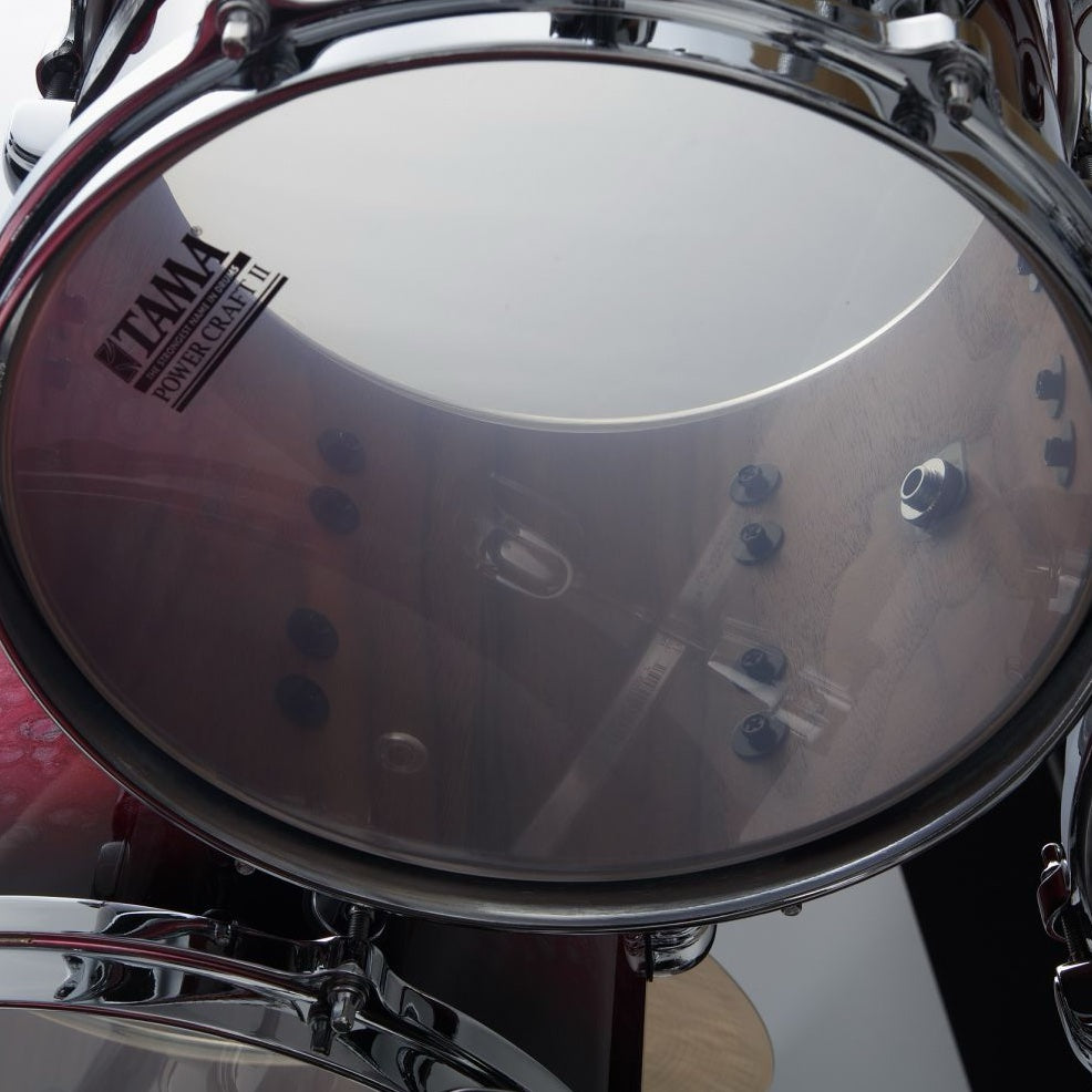 WBS52RZS-MDR Starclassic Walnut/Birch 5-shellkit lackerade i Molten Dark Raspberry Fade