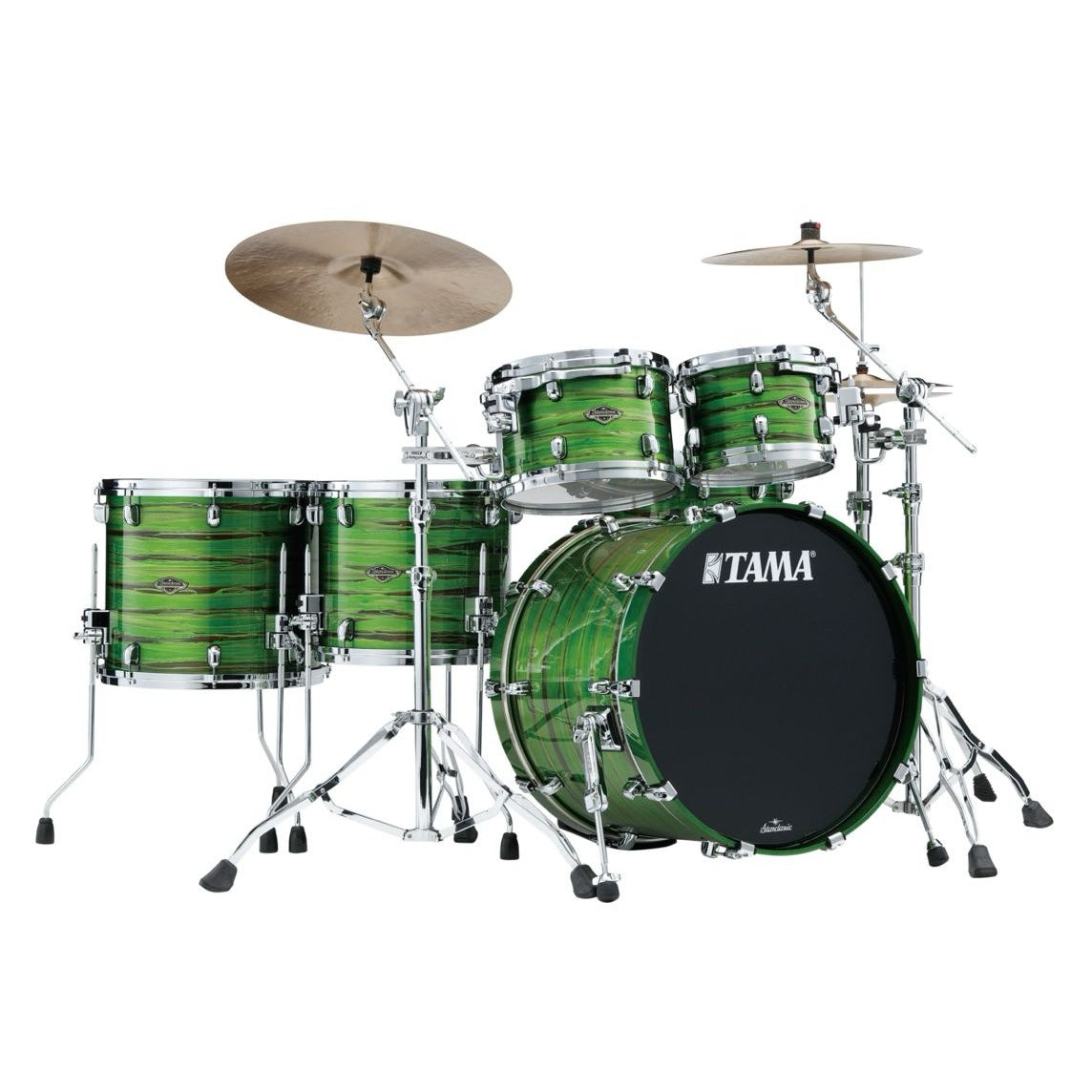 WBS52RZS-LSO Starclassic Walnut/Birch 5-shellkit lackerade i Lacquer Shamrock Oyster