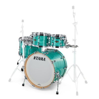 WBR52RZS-SGS Starclassic Walnut/Birch 5-shellkit Surf Green Silk Finish