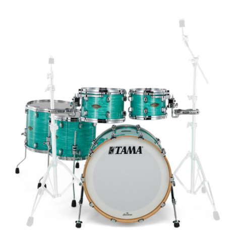 WBR52RZS-SGS Starclassic Walnut/Birch 5-shellkit Surf Green Silk Finish