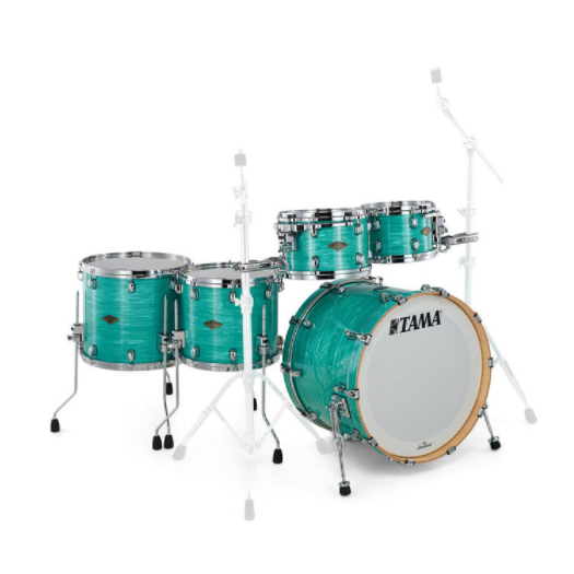 WBR52RZS-SGS Starclassic Walnut/Birch 5-shellkit Surf Green Silk Finish