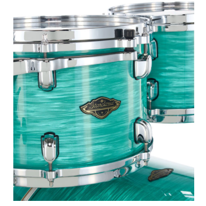 WBR52RZS-SGS Starclassic Walnut/Birch 5-shellkit Surf Green Silk Finish