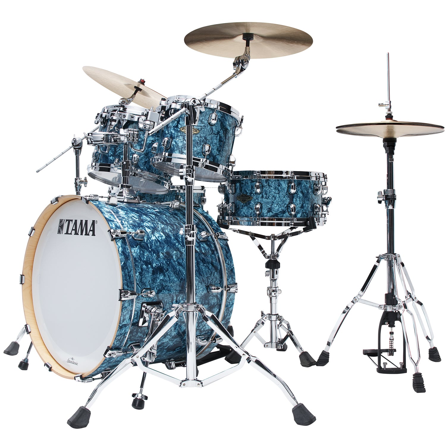 Starclassic Walnut/Birch 4-shellkit - WBR42S-TQP, klädda i Turquoise Pearl finish
