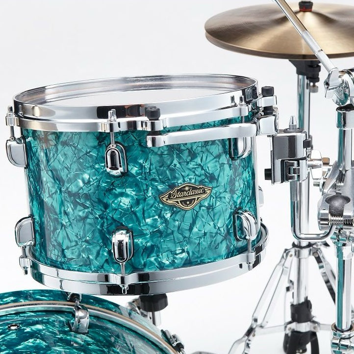 WBR32RZS-TQP Starclassic Walnut/Birch 3-shellkit klädda i Turquoise Pearl finish