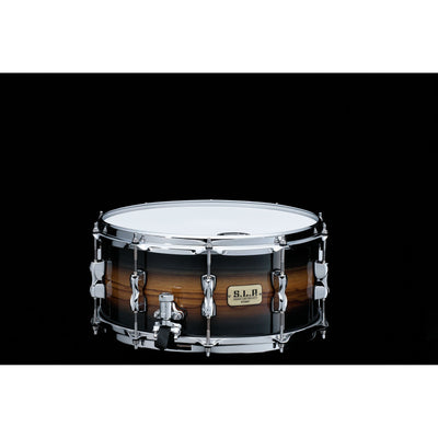 S.L.P. Limited Hybrid Maple/Bubinga Snare - LBM1465Z-MZB, i Midnight Zebrawood Burst.