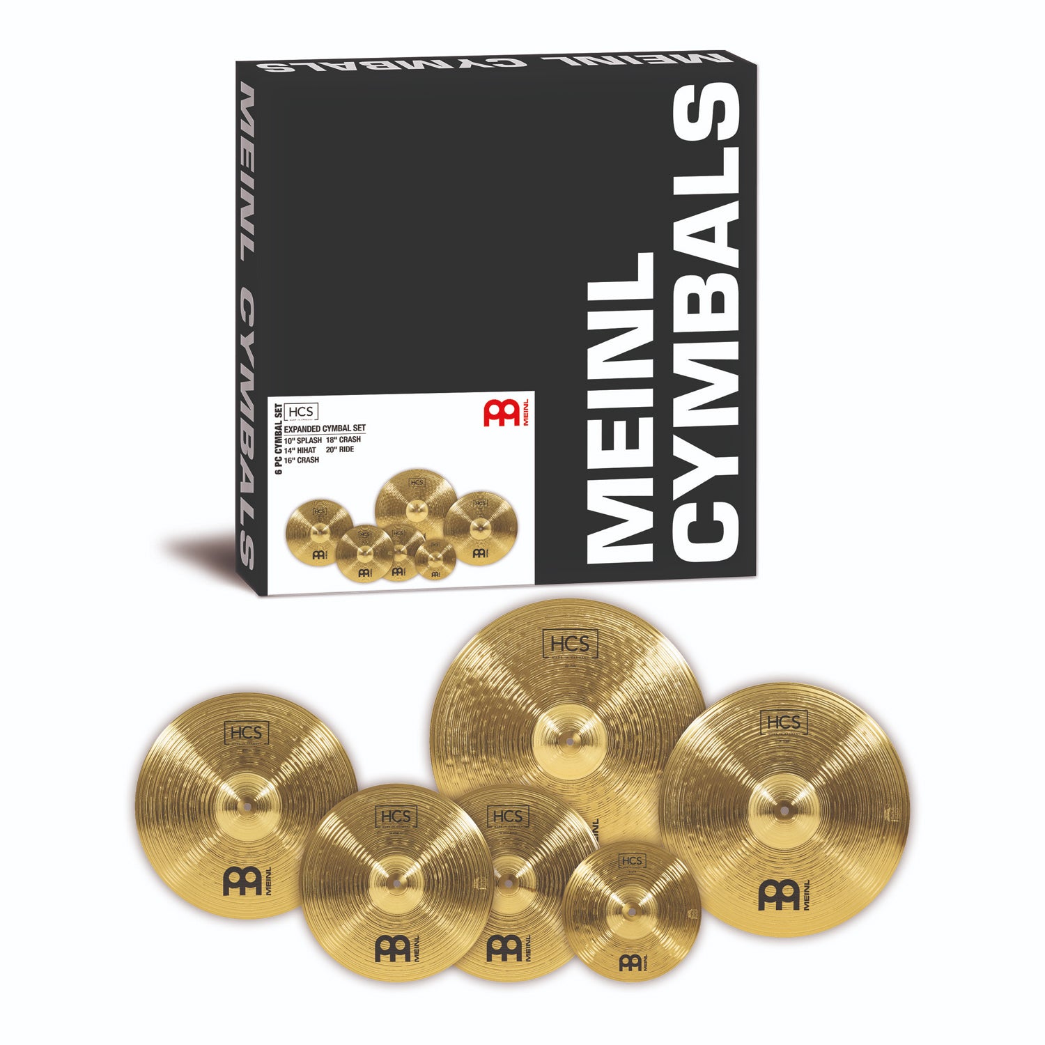 Meinl - HCS Expander Cymbal Set, 10S/14H/16C/18C/20R - Musik Utan Gränser 