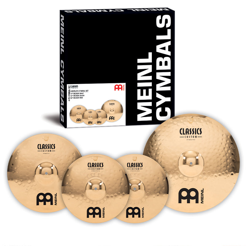 Meinl - CC141620 Classics Custom Brilliant Cymbal-set, 14H,16C,20R - Musik Utan Gränser 