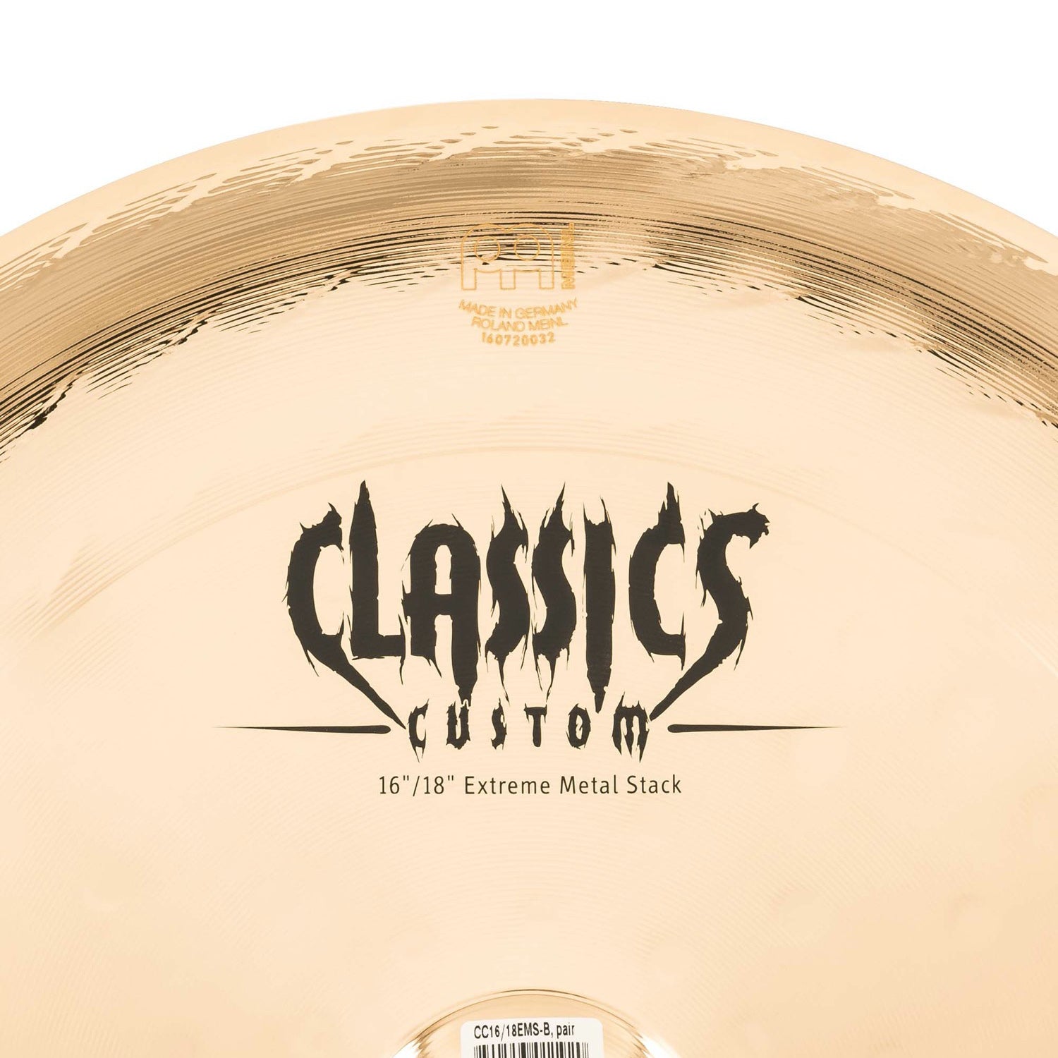 Meinl - CC16/18EMS-B Extreme Stack 16"/18" - Musik Utan Gränser 