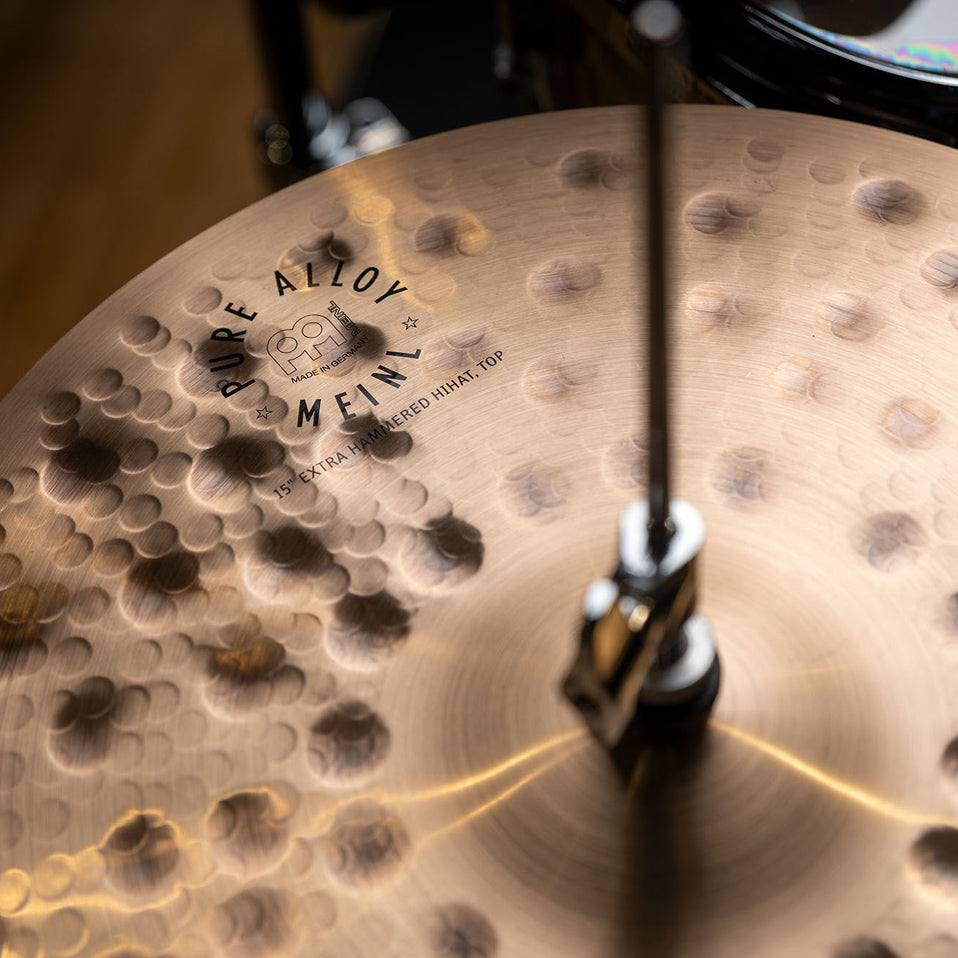 Meinl - PA15EHH Pure Alloy 15'' Extra Hammered Hi-hat - Musik Utan Gränser 