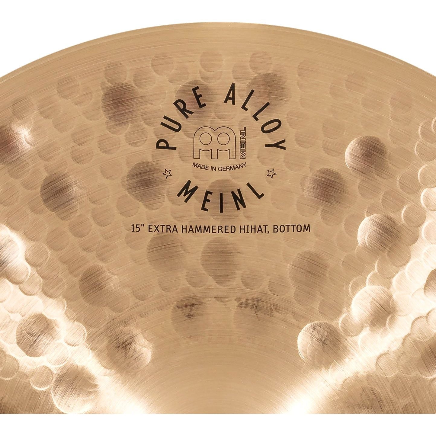 Meinl - PA15EHH Pure Alloy 15'' Extra Hammered Hi-hat - Musik Utan Gränser 