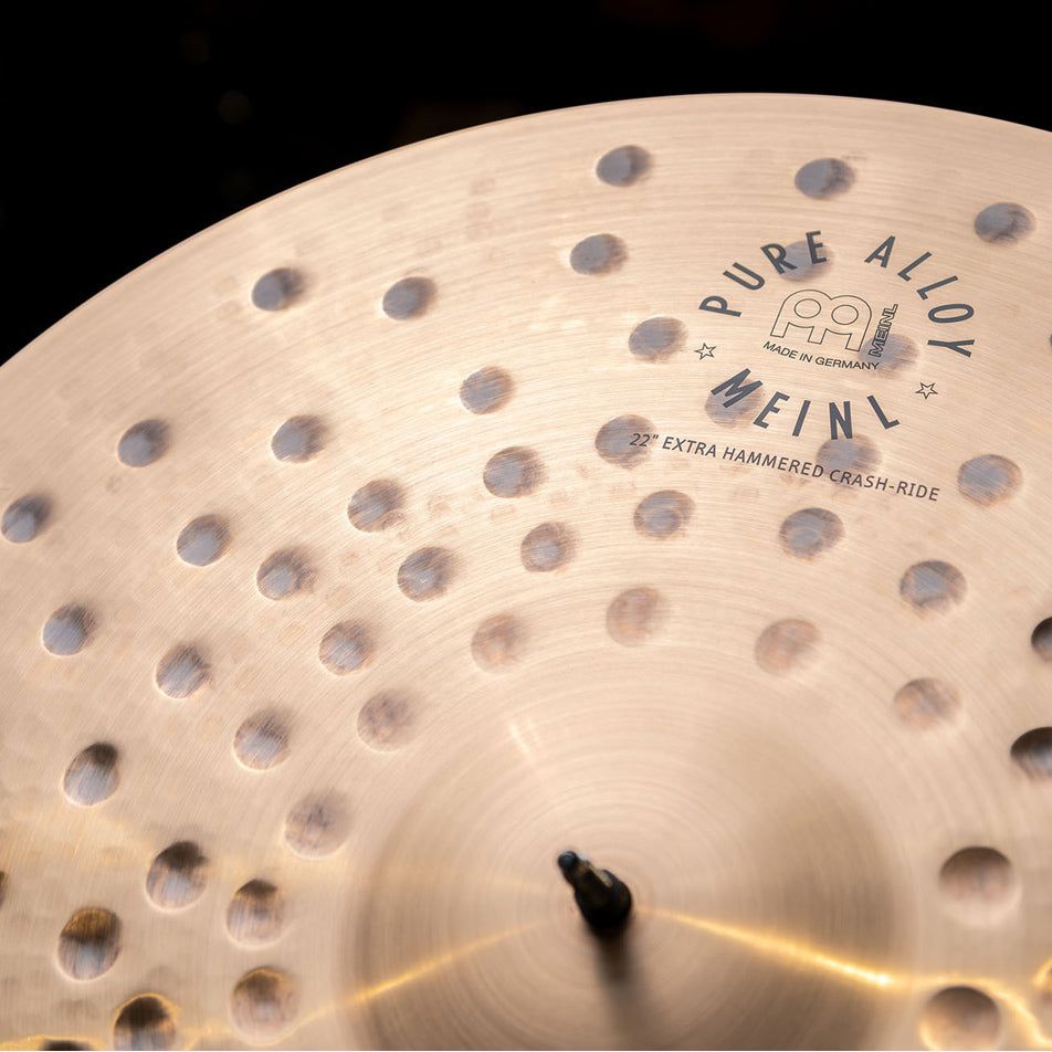 Meinl - PA22EHCR 22" Pure Alloy Extra Hammered Crash-Ride - Musik Utan Gränser 