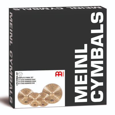 Meinl - PA-CS1 Pure Alloy Cymbal-set X-Hammered, 15H/18C/22 - Musik Utan Gränser 