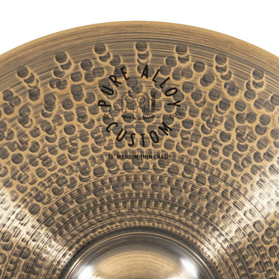 Meinl - PAC19MTC 19" Pure Alloy Custom Medium Thin Crash - Musik Utan Gränser 
