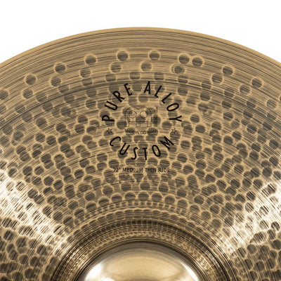 Meinl - PAC22MTR 22" Pure Alloy Custom Medium Thin Ride - Musik Utan Gränser 