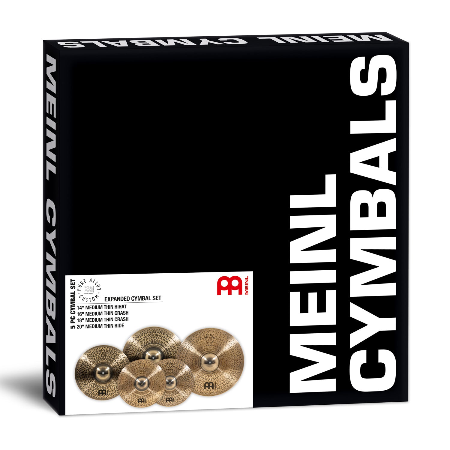 Meinl - PAC14161820 Pure Alloy Custom Cymbal Set ,14/16/18/20 - Musik Utan Gränser 