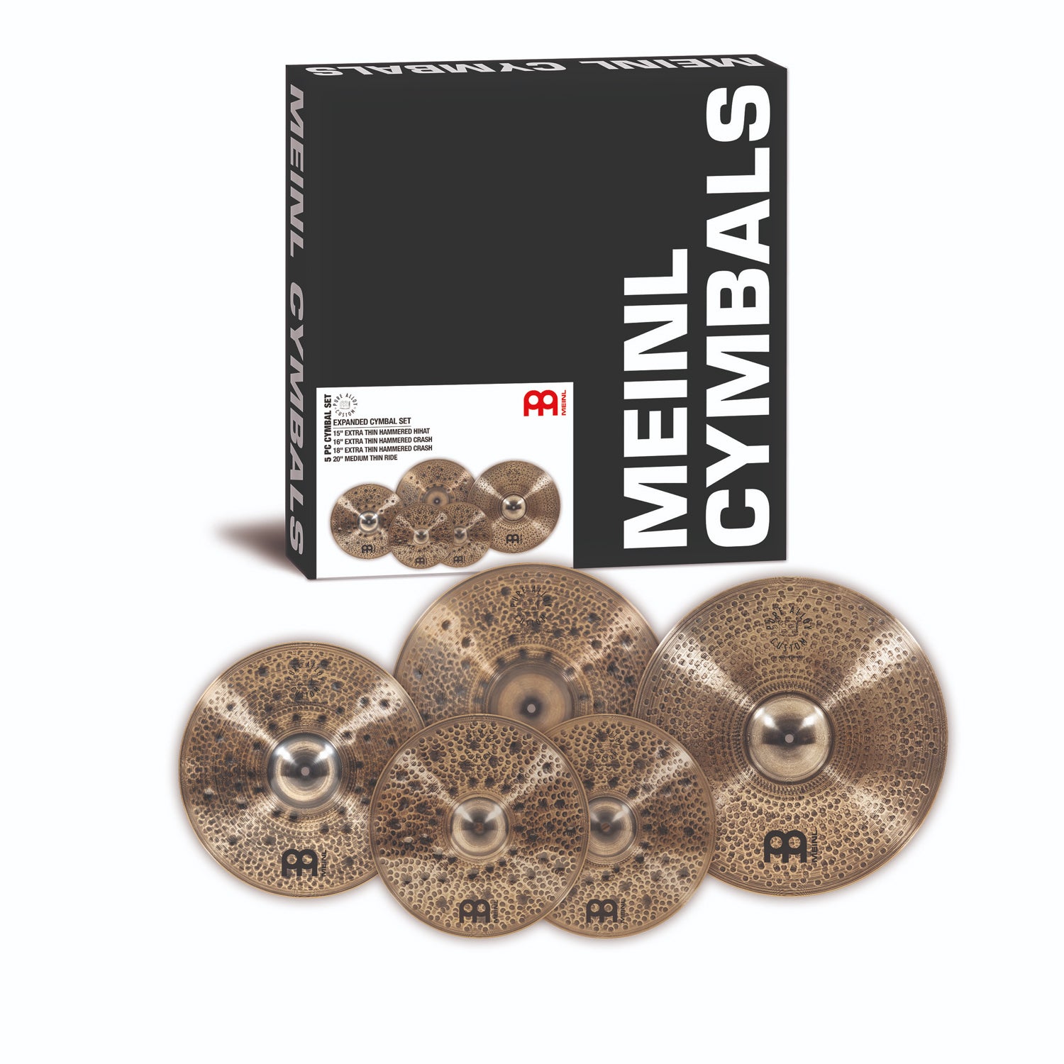 Meinl - PAC-CS2 Pure Alloy Custom Cymbal Exp. Set 15/16/18/20 - Musik Utan Gränser 