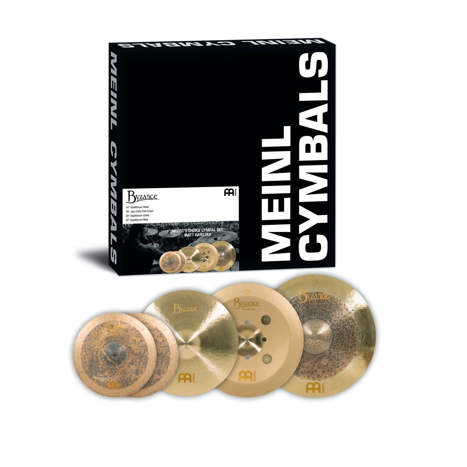 Meinl - A-CS4 Artist Choice Cymbal Set M.Garstka, 14/18/20/22 - Musik Utan Gränser 
