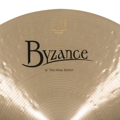 Meinl - Byzance Thin Hi-hat B14TH traditionell finish - Musik Utan Gränser 