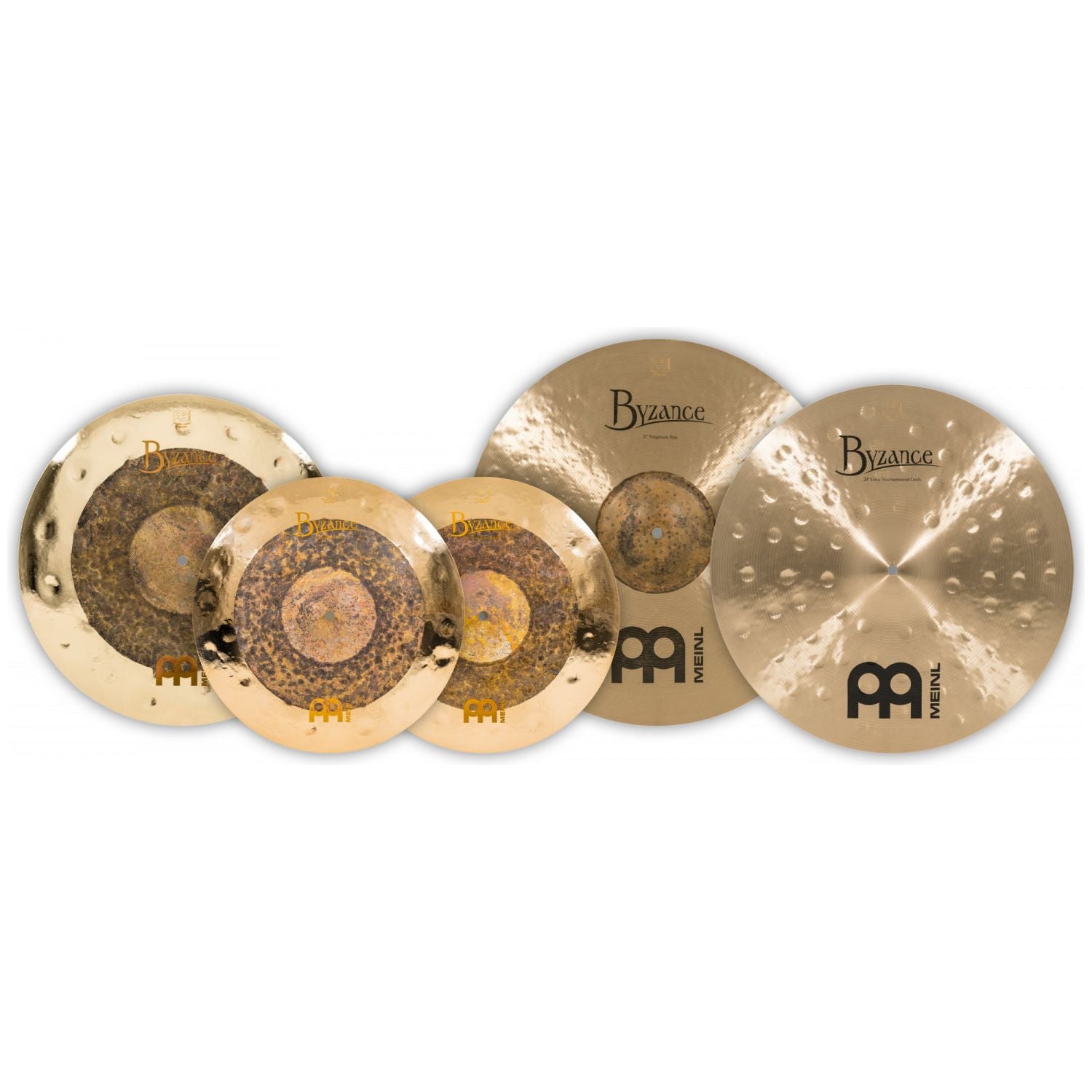 Meinl - B15182021 Byzance Assorted Cymbal Set, 15H/18C/20C/21R - Musik Utan Gränser 