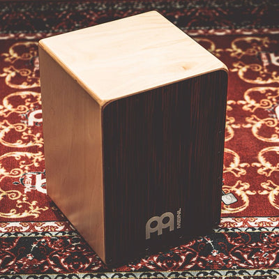 JBC6EY Bass Cajon w/Snare Pedal Ebony front