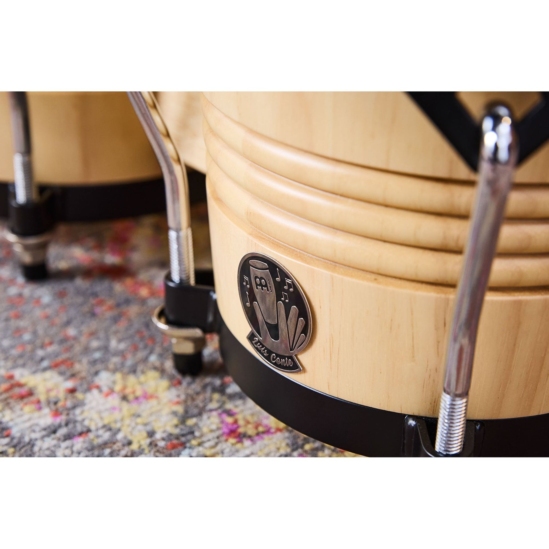 Meinl - LCR300NT-M Luis Conte Sign Bongo, Natural, REMO® Nuskyn® Head - Musik Utan Gränser 