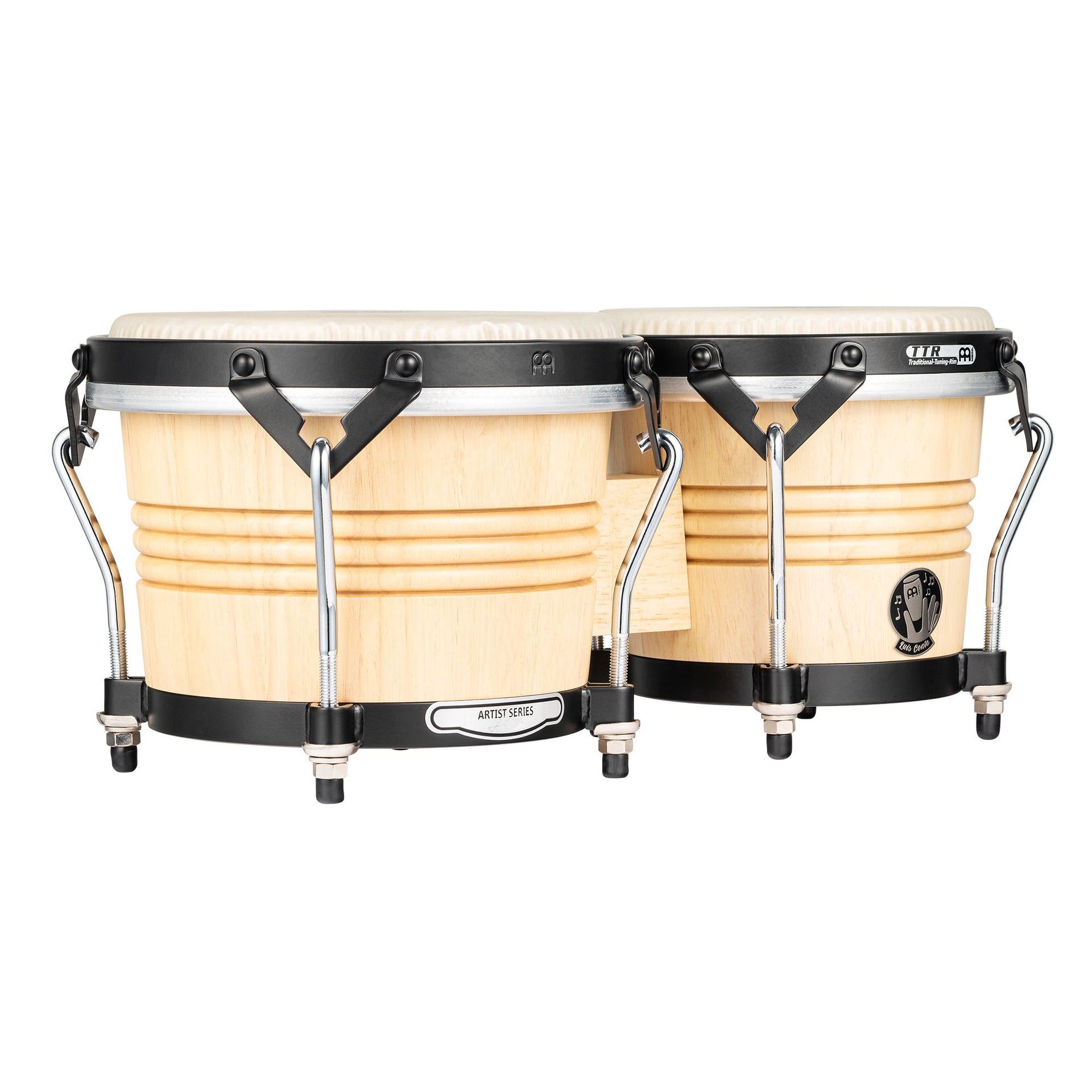 Meinl - LCR300NT-M Luis Conte Sign Bongo, Natural, REMO® Nuskyn® Head - Musik Utan Gränser 