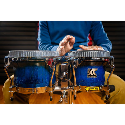 Meinl - WKT400BW William "Kachiro" Thompson Sign. Bongo, Blue Wave - Musik Utan Gränser 
