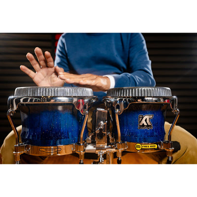 Meinl - WKT400BW William "Kachiro" Thompson Sign. Bongo, Blue Wave - Musik Utan Gränser 