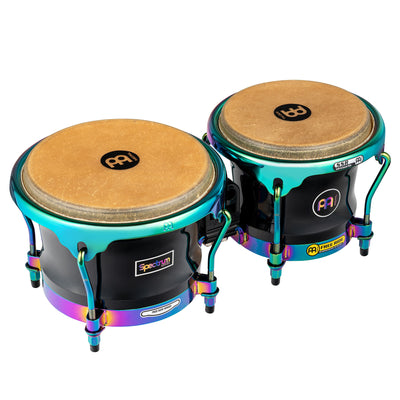 Meinl - S400PBK - Spectrum Series Bongo 7" & 8 1/2" Phantom Black. - Musik Utan Gränser 