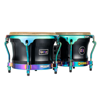 Meinl - S400PBK - Spectrum Series Bongo 7" & 8 1/2" Phantom Black. - Musik Utan Gränser 