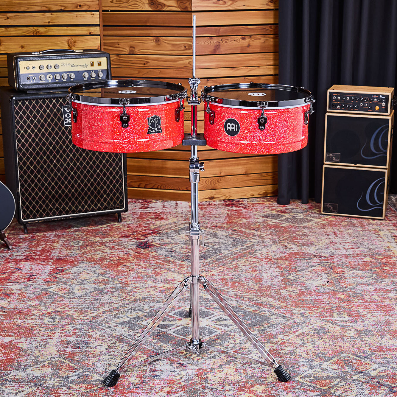 Meinl - MR1415 14'' & 15'' Manolito Rodriguez Timbales Red - Musik Utan Gränser 