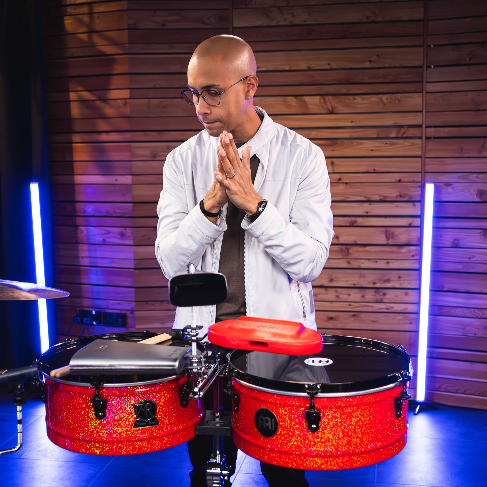 Meinl - MR1415 14'' & 15'' Manolito Rodriguez Timbales Red - Musik Utan Gränser 