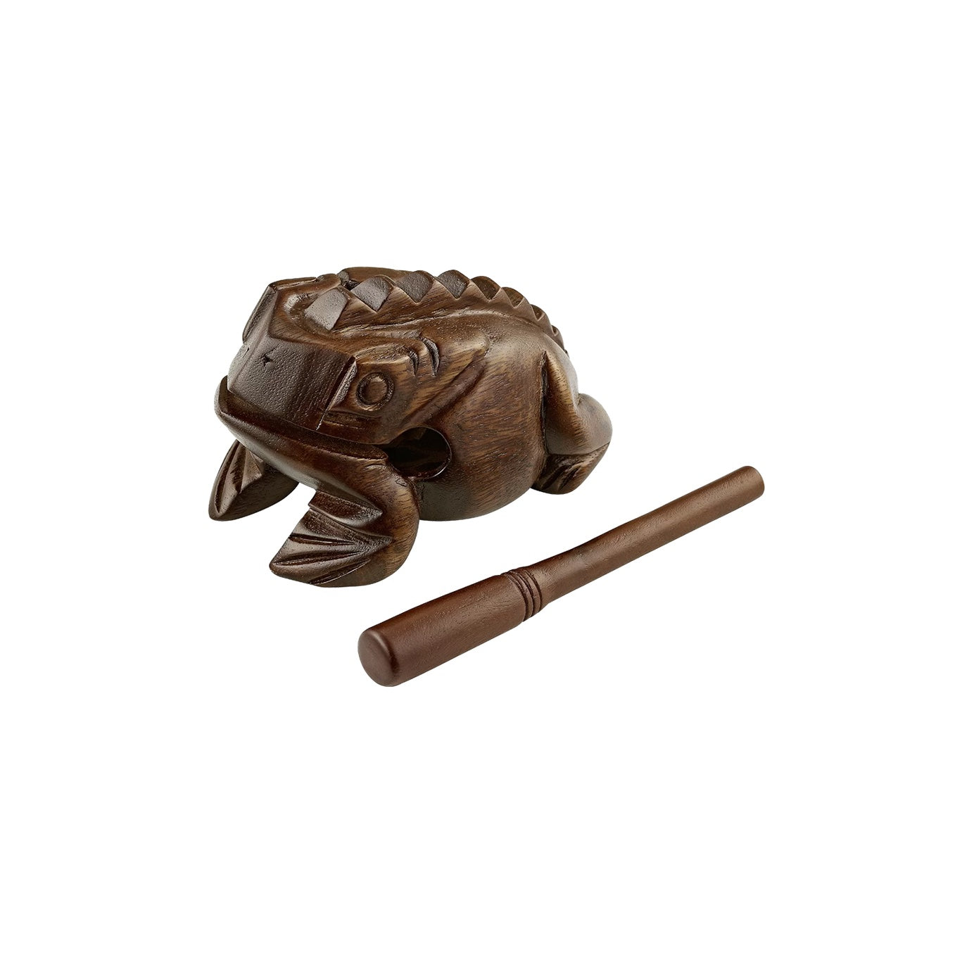 Wooden Frog Large Brown