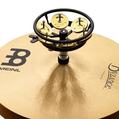 THH1B-BK Hi-hat Tambourine Solid Brass Jingles