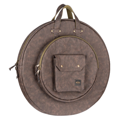 Meinl - MVHC22DB Vintage Cymbal bag 22'' w/BP straps, Dark Brown - Musik Utan Gränser 