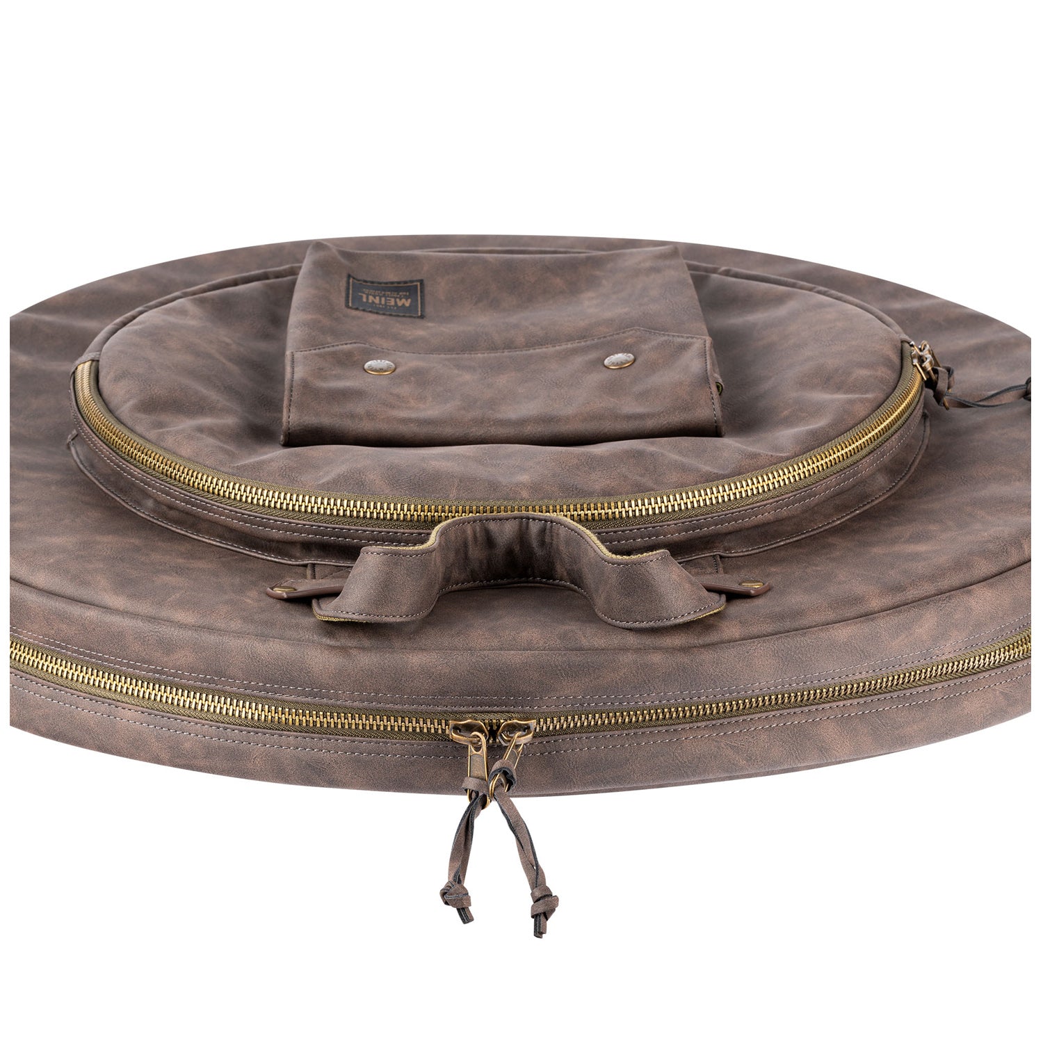 Meinl - MVHC22DB Vintage Cymbal bag 22'' w/BP straps, Dark Brown - Musik Utan Gränser 