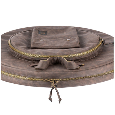 Meinl - MVHC22DB Vintage Cymbal bag 22'' w/BP straps, Dark Brown - Musik Utan Gränser 