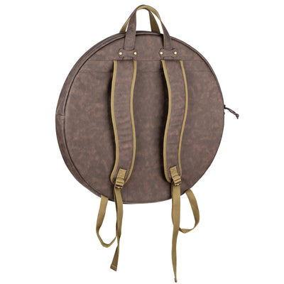 Meinl - MVHC22DB Vintage Cymbal bag 22'' w/BP straps, Dark Brown - Musik Utan Gränser 