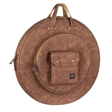 Ladda upp bild till gallerivisning, MVHC22LB Vintage Cymbal bag 22&#39;&#39; w/BP straps, Light Brown
