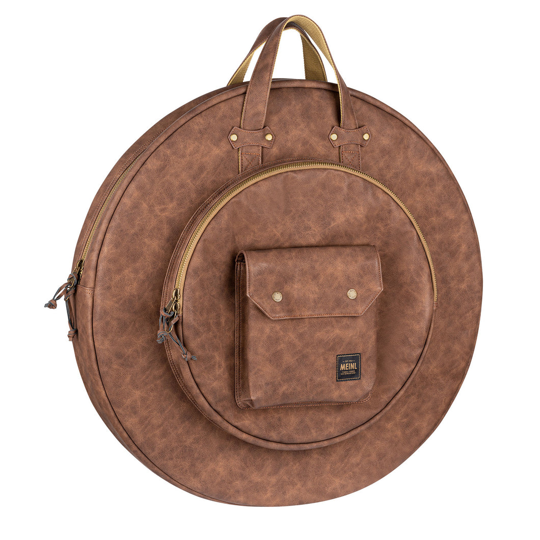 Meinl - MVHC22LB Vintage Cymbal bag 22'' w/BP straps, Light Brown - Musik Utan Gränser 