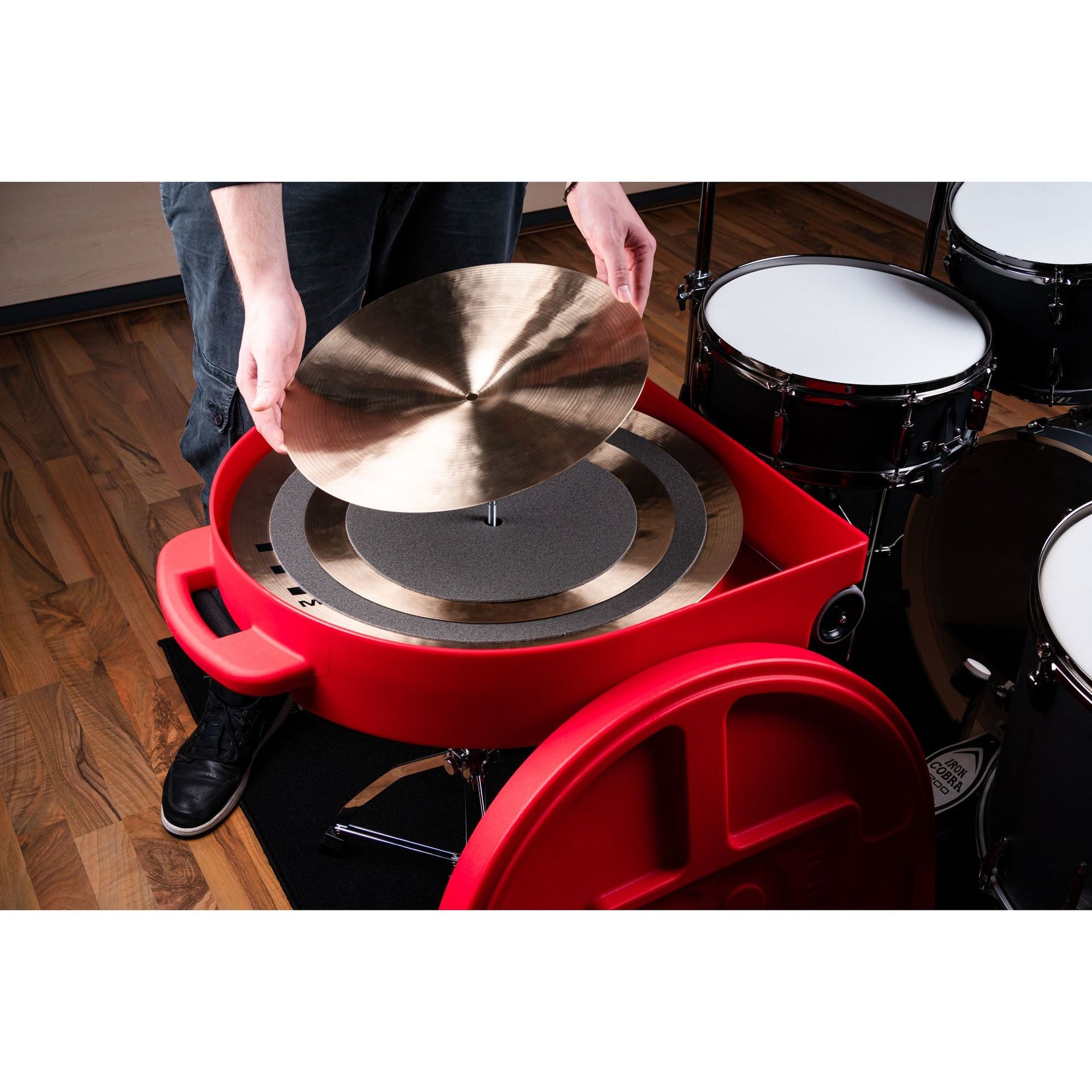 Meinl - 22" Pro Cymbal Case Trolley, Red.MCC22R-TR - Musik Utan Gränser 